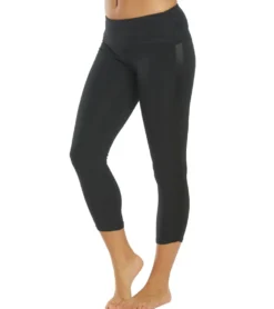 Hard Tail Racer Stripe Flat Waist Ankle Leggings