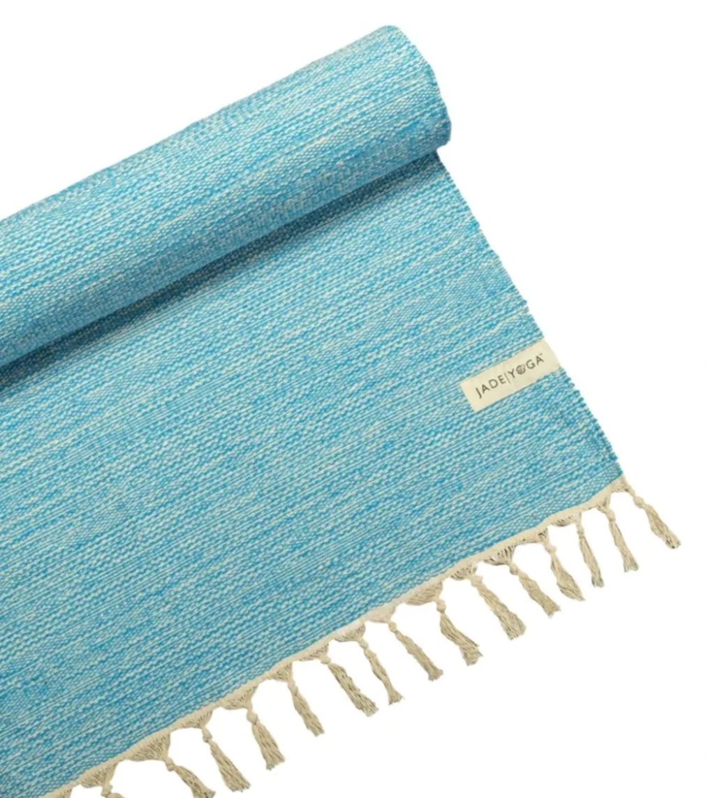Jade Yoga Recycled Cotton Yoga Blanket