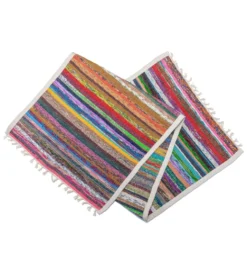 Jade Yoga Recycled Sari Yoga Rug