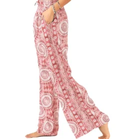 Lotus and Luna Baja Wide Leg Drawstring Pants