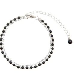 Lotus and Luna Balance Onyx 2mm Healing Bracelet