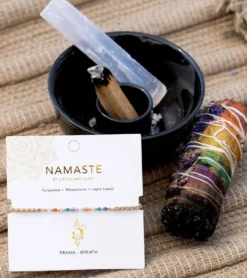 Lotus and Luna Bhakti Life Purpose Namaste Bracelet