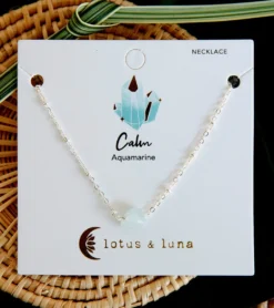 Lotus and Luna Calm Stone of the Earth Necklace