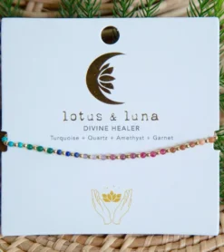 Lotus and Luna Divine Healer Bracelet
