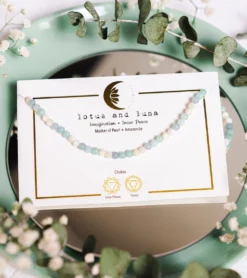 Lotus and Luna Imagination + Inner Peace Healing Necklaces
