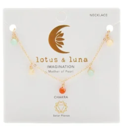 Lotus and Luna Imagination Mother of Pearl Dewdrop 4mm Necklace