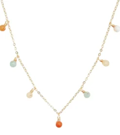 Lotus and Luna Imagination Mother of Pearl Dewdrop 4mm Necklace