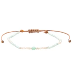 Lotus and Luna Inner Peace Amazonite Goddess Bracelet