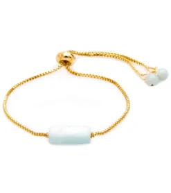 Lotus and Luna Inner Peace Amazonite Stone of the Earth Bracelet