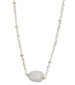 Lotus and Luna Intuition Stone of the Earth Necklace