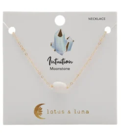 Lotus and Luna Intuition Stone of the Earth Necklace