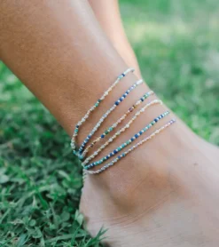 Lotus and Luna Wisdom Healing Anklet