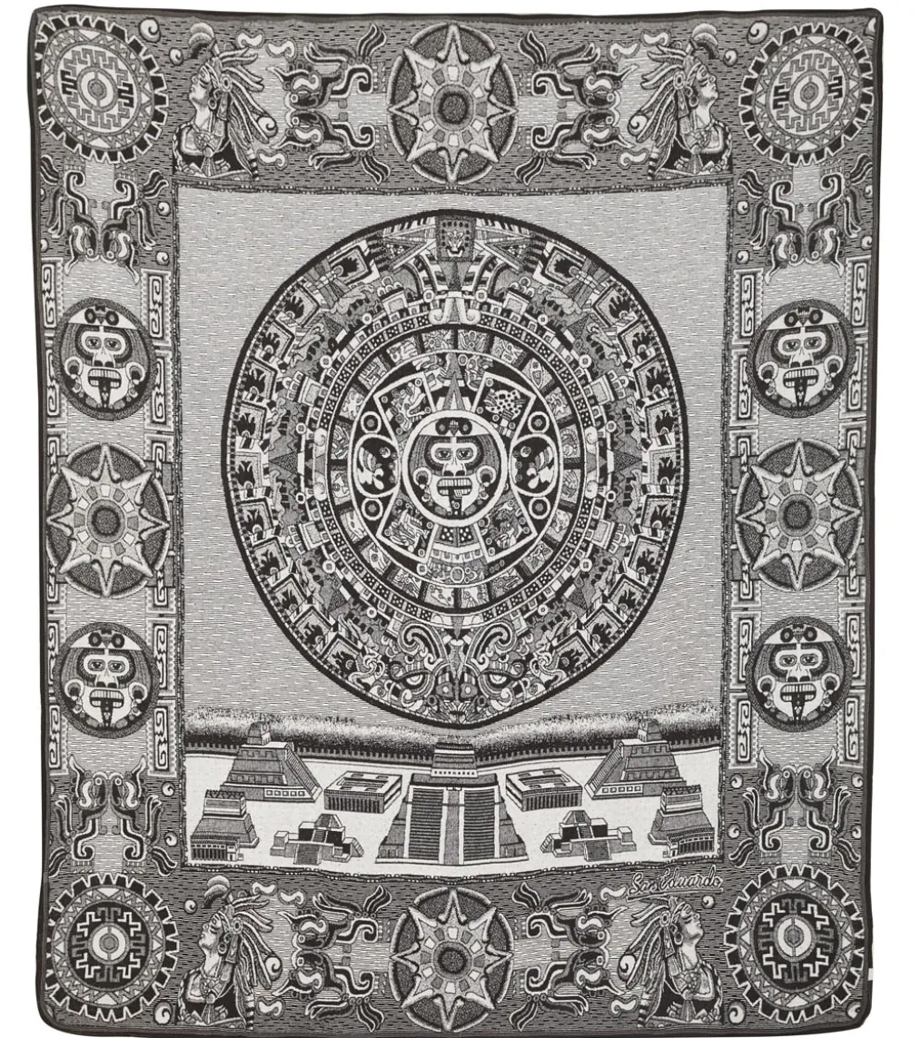Native Yoga Mayan Calendar Blanket