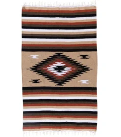 Native Yoga Natural Two Color Extra Fancy Diamond Yoga Blanket