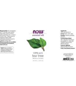 NOW 100% Pure Tea Tree Oil 16 oz