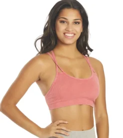 NUX Levitate Seamless Mineral Wash Yoga Sports Bra
