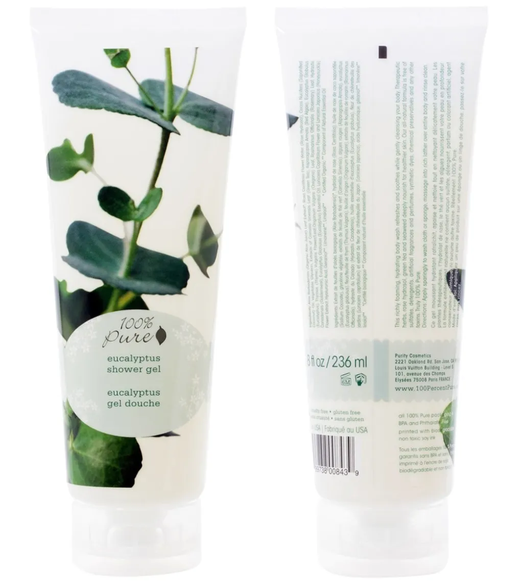 100% Pure Eucalyptus Shower Gel 8 oz.