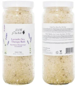100% Pure Lavender Sea Therapy Bath Soak 15 oz.