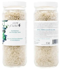 100% Pure Organic Eucalyptus Sea Therapy Bath Soak 15 oz.