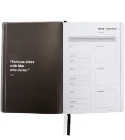 Sked Planner Medium Classic Black Planner