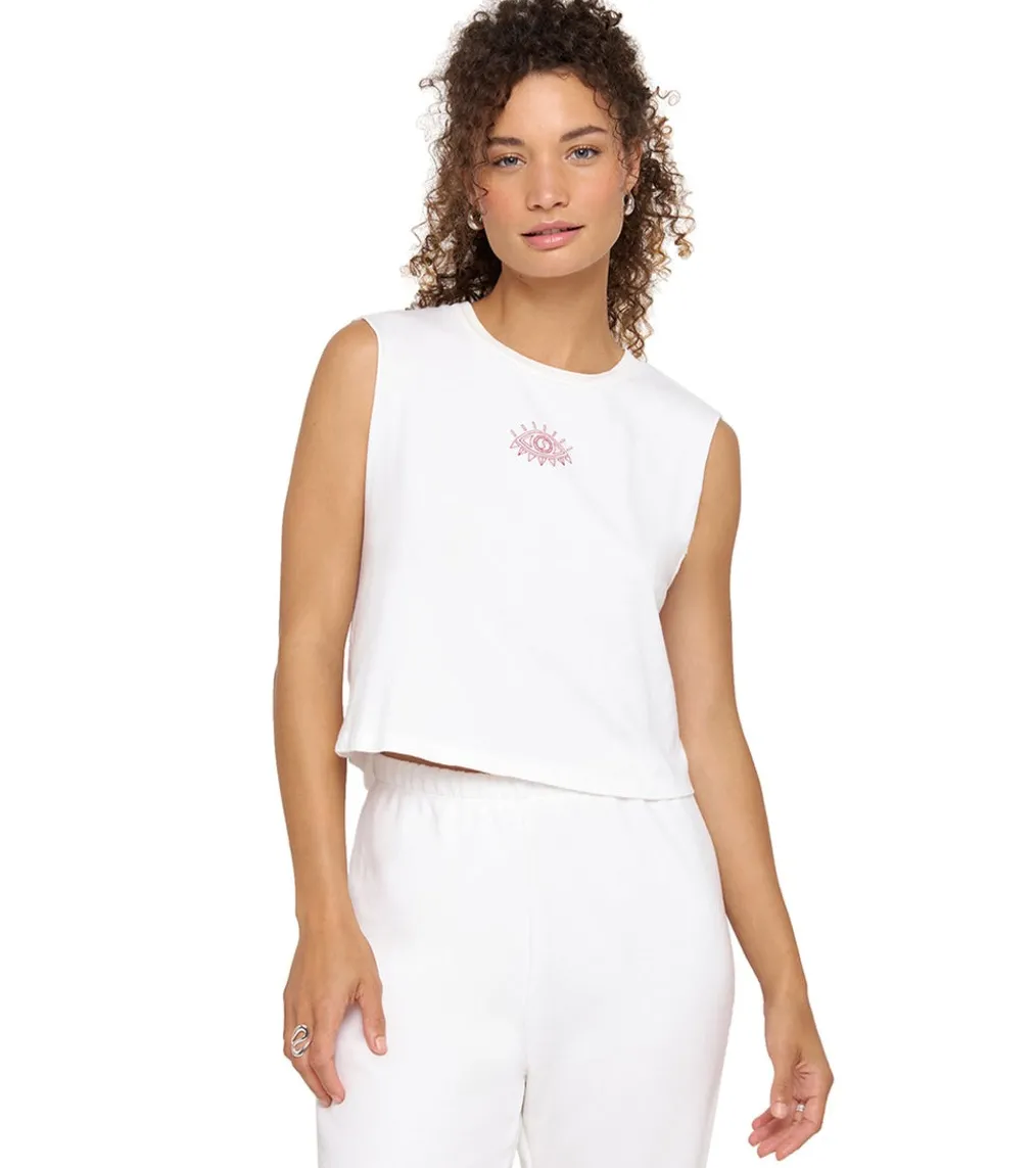 Spiritual Gangster All Eyes Callie Crop Tank