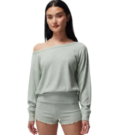 Spiritual Gangster Ballet Rib Banded Hem Vida