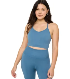 Spiritual Gangster Bryn Seamless Crop Tank Solid