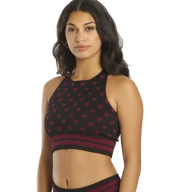 Spiritual Gangster High Neck Jacquard Bra