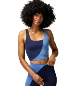 Spiritual Gangster Indie Color Block Crop Tank