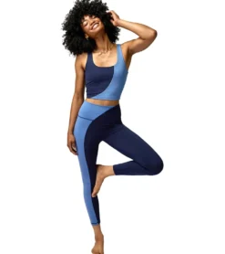 Spiritual Gangster Indie Color Block Crop Tank