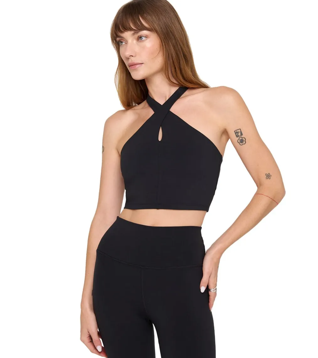 Spiritual Gangster Jules Cross Neck Crop Tank
