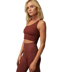 Spiritual Gangster Luna One Shoulder Crop Tank