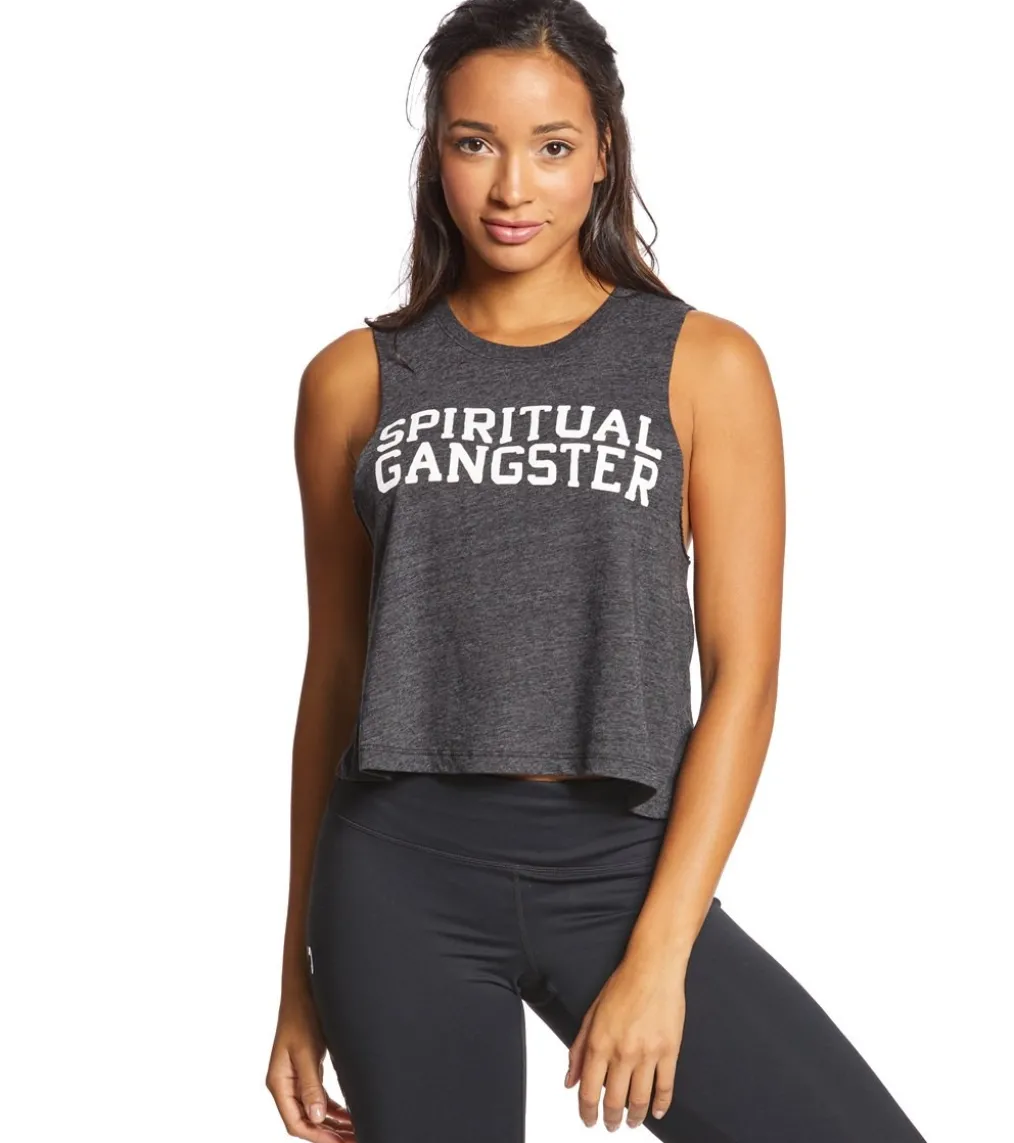 Spiritual Gangster SG Varsity Crop Tank