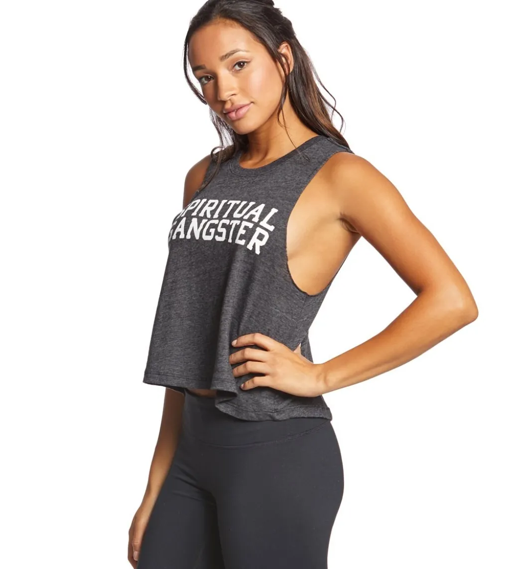 Spiritual Gangster SG Varsity Crop Tank