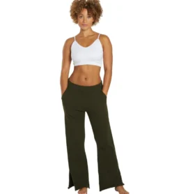 Spiritual Gangster Slim Wide Leg Chenille Pant