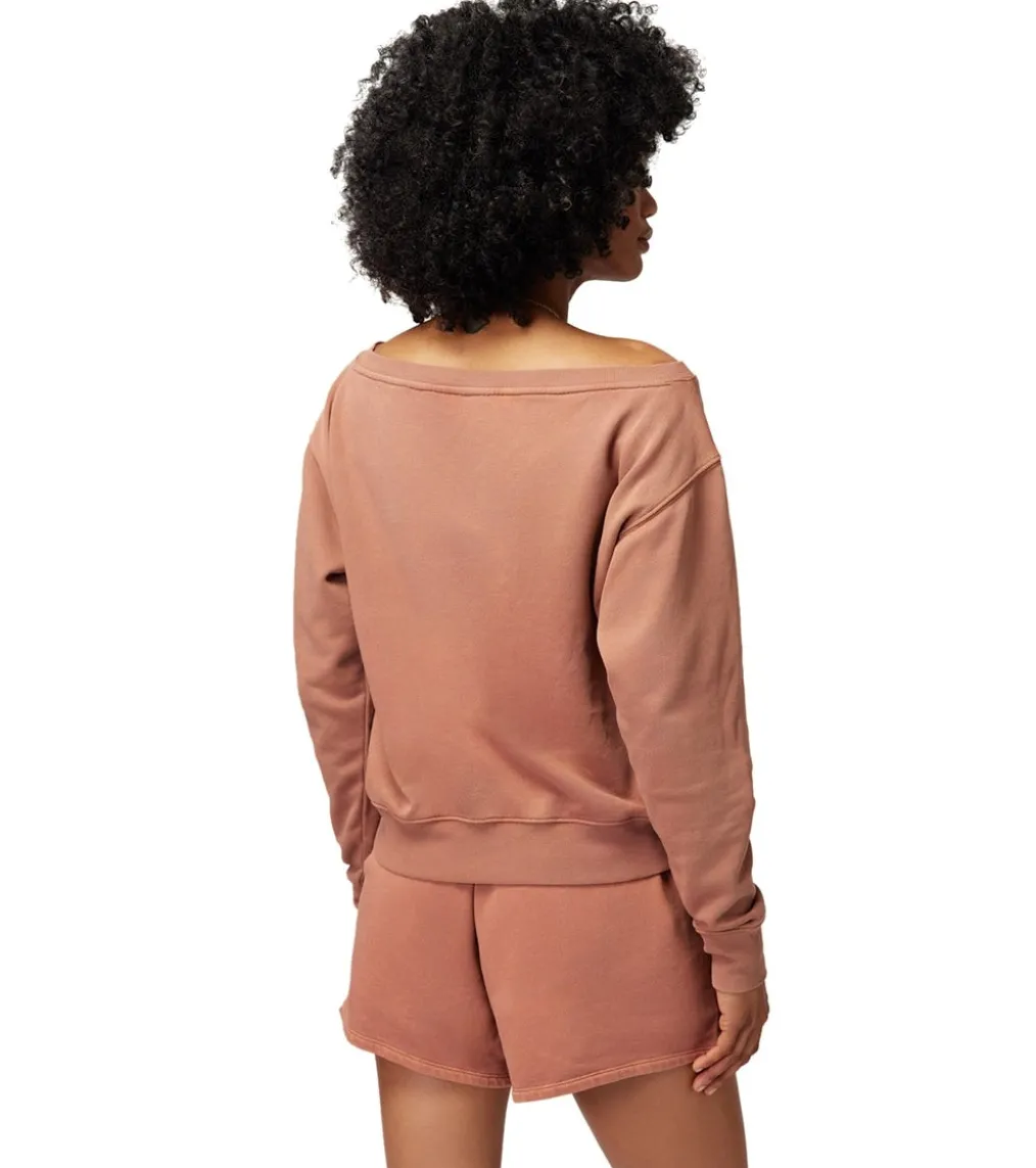 Spiritual Gangster Vida Off Shoulder Long Sleeve Top