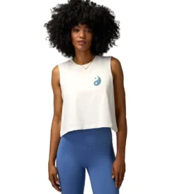 Spiritual Gangster Yin Yang Callie Crop Tank