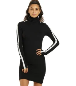 Splits 59 Jackson Rib Turtleneck Dress