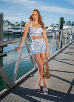 Sporti x Emma Weyant Riviera Ava Cropped Corset Tank