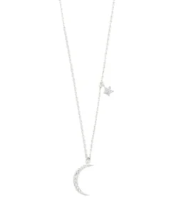 TAI Jewelry Moon Pendant with Star Charm