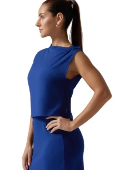 Tavi Brushed Tec Knit Asymmetrical Tee
