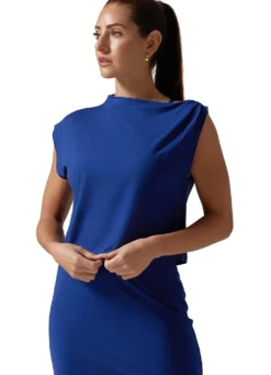Tavi Brushed Tec Knit Asymmetrical Tee