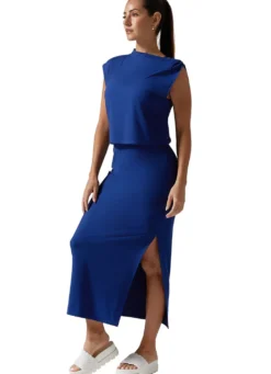 Tavi Brushed Tec Knit Midi Skirt