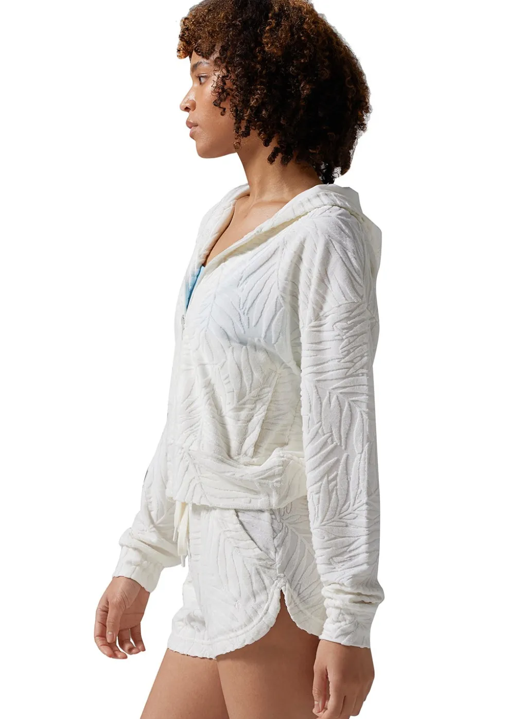 Tavi Palm Terry Zip Hoodie