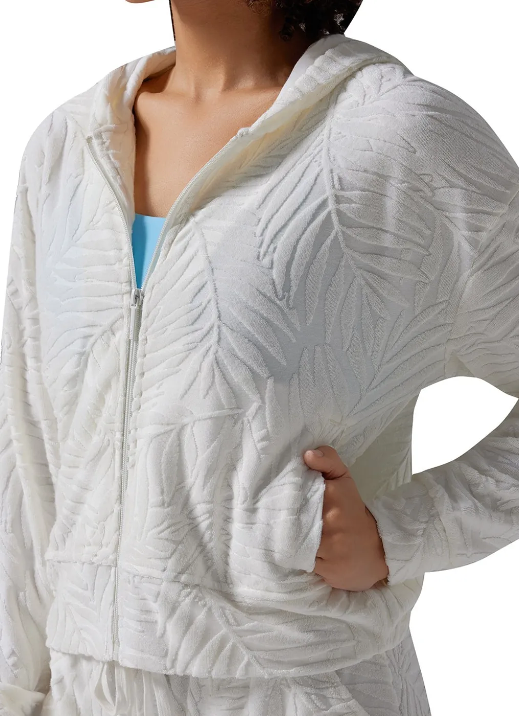 Tavi Palm Terry Zip Hoodie