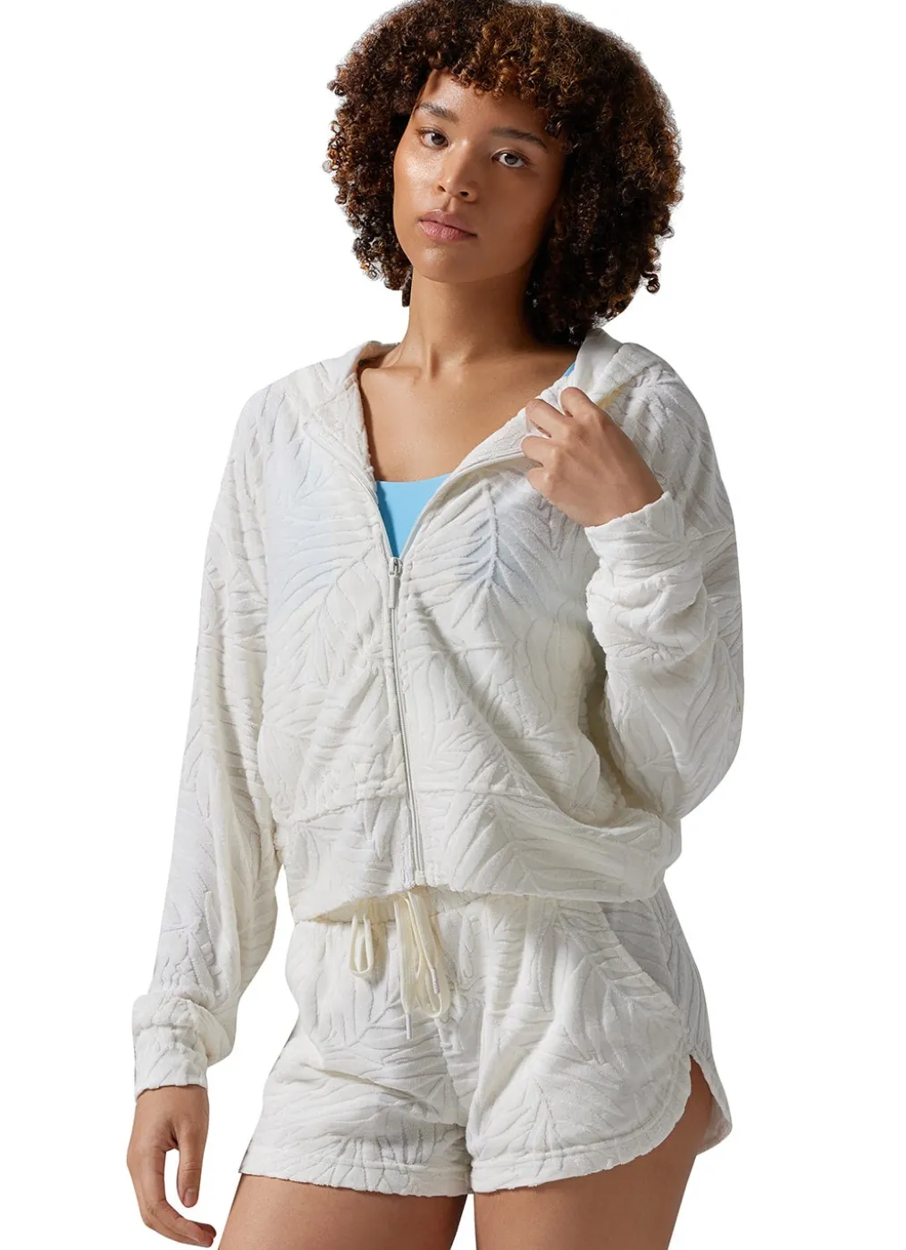 Tavi Palm Terry Zip Hoodie