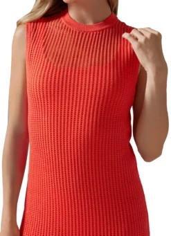 Tavi Retreat Sleeveless Open Knit Dress