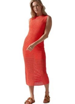 Tavi Retreat Sleeveless Open Knit Dress
