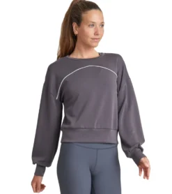 Thrive Societe Piped Blouson Pullover