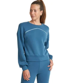 Thrive Societe Piped Blouson Pullover
